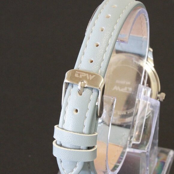 Ladies Dress Watch Easy Reader Powder Blue Strap 31mm - Picture 11 of 14